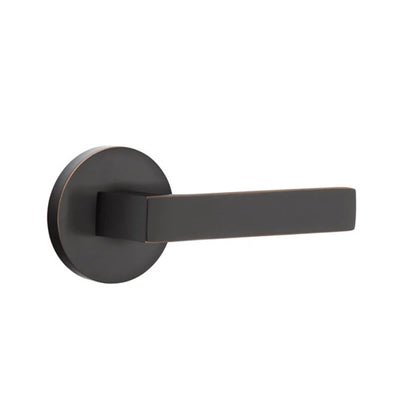 Emtek Dumont Lever with Disk Rosette in Oil Rubbed Bronze