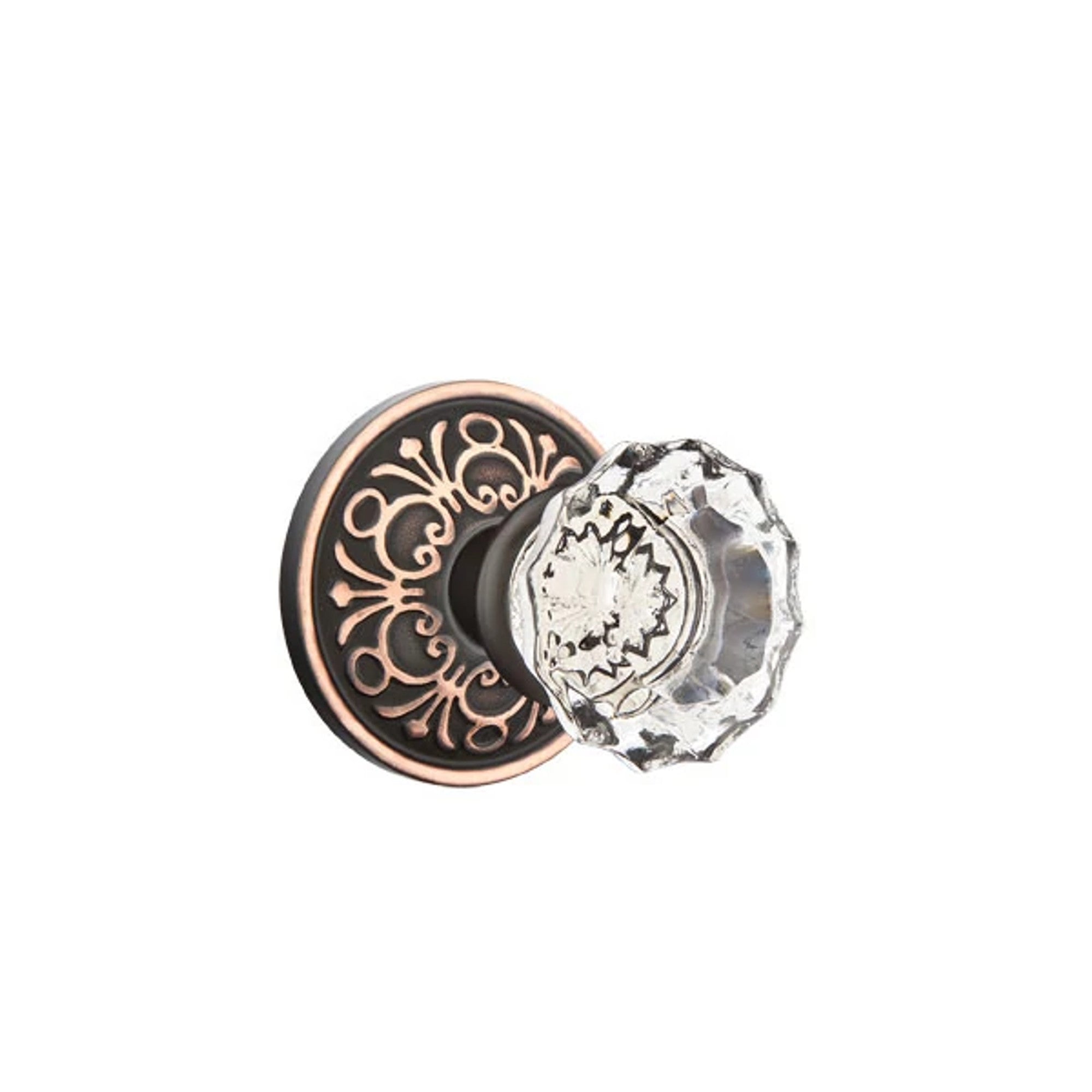 Emtek Astoria Knob with Lancaster Rosette in Oil Rubbed Bronze
