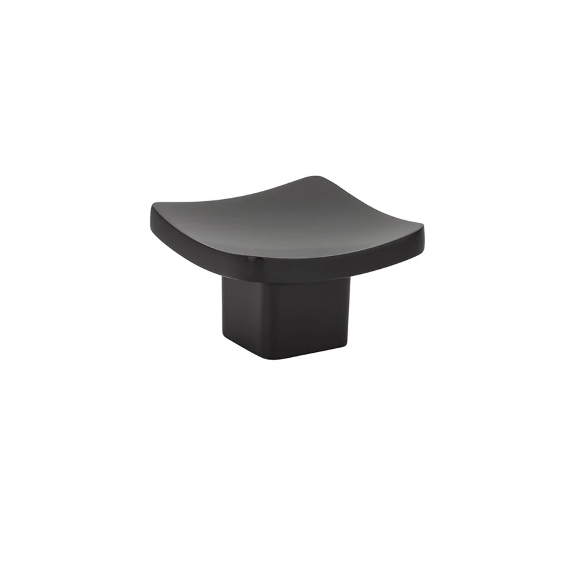 Emtek Basin 1-5/8" Knob in Flat Black