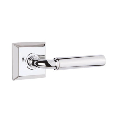 Emtek Manning Lever with Quincy Rosette in Polished Chrome