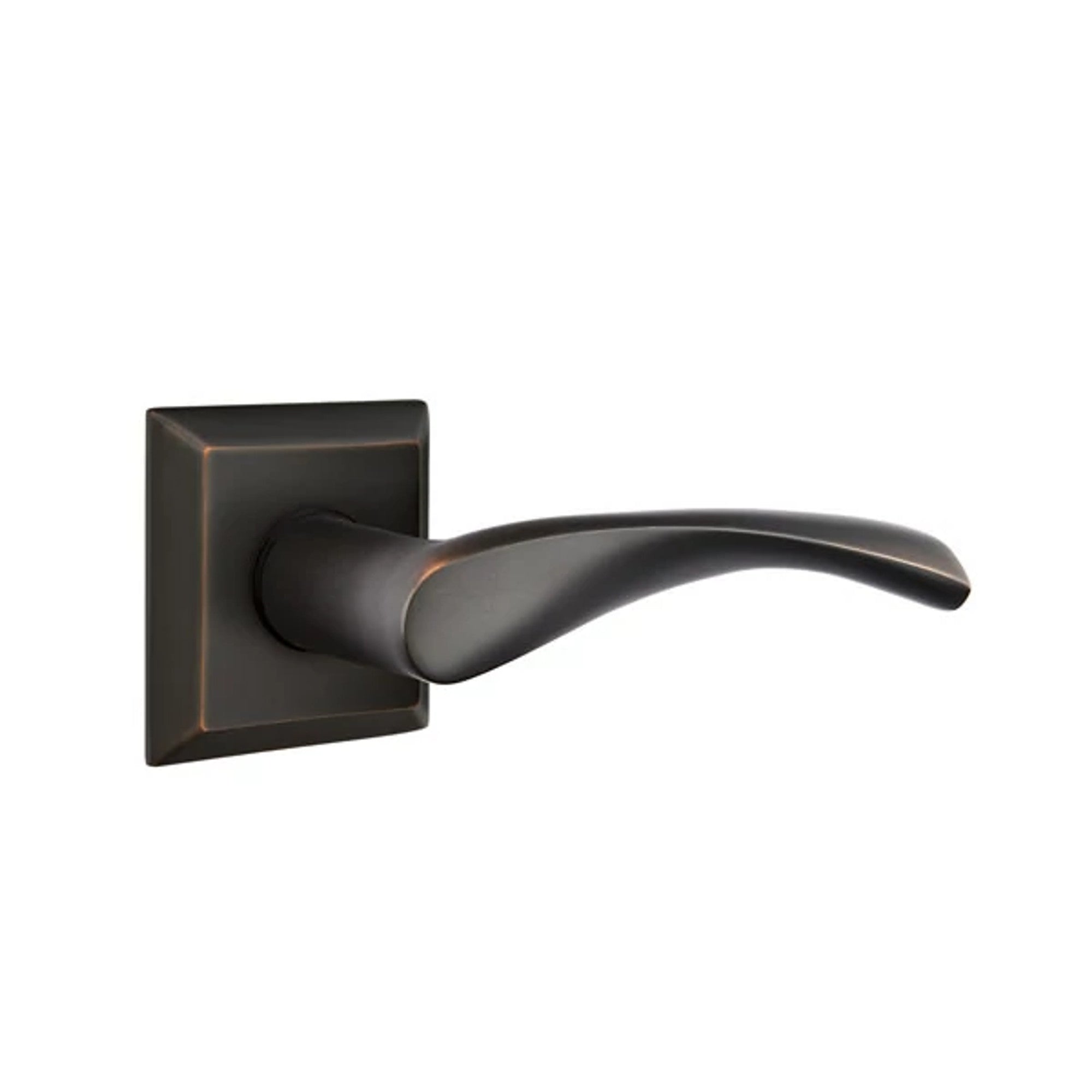 Emtek Triton Lever with Quincy Rosette in Oil Rubbed Bronze