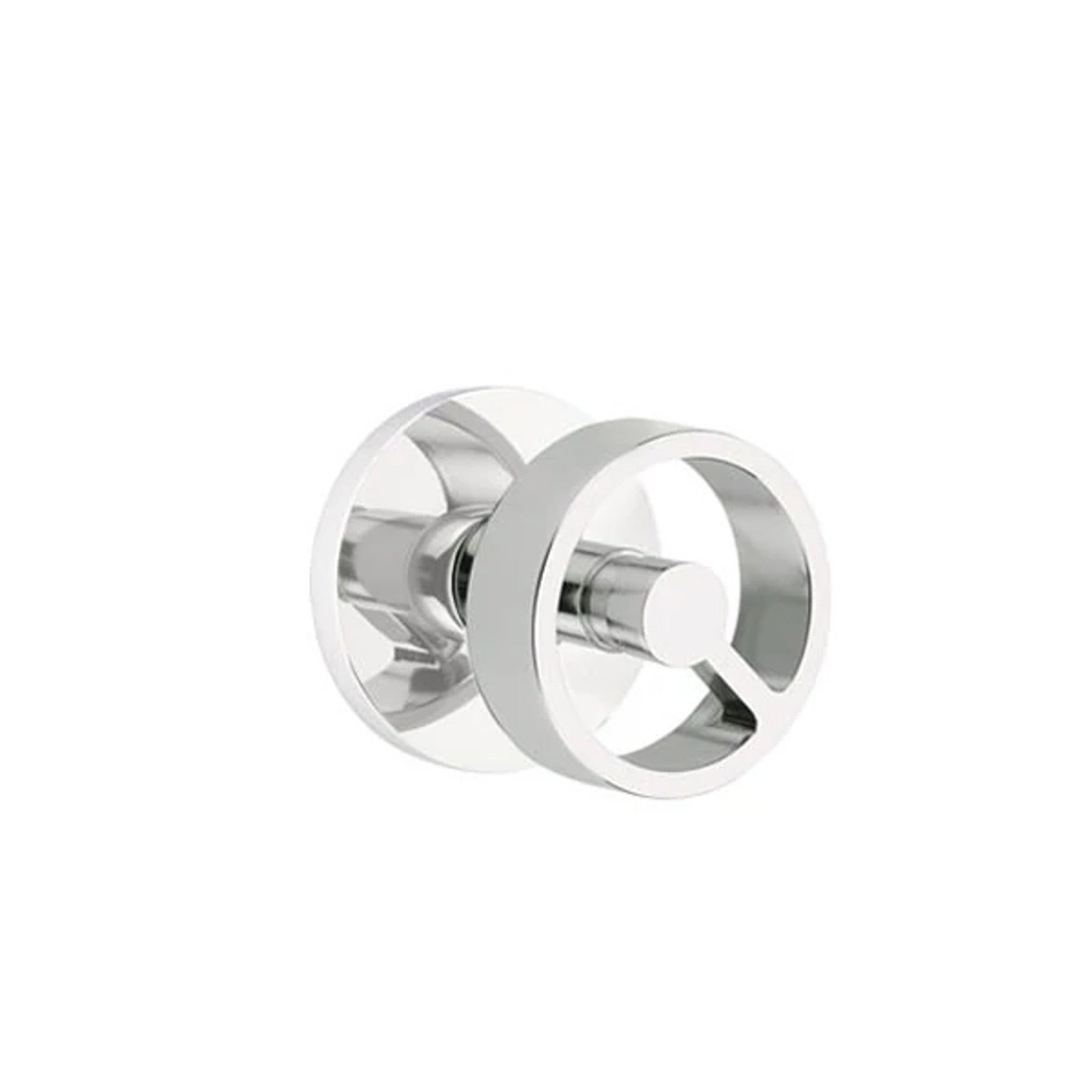 Emtek Spoke Knob with Disk Rosette in Polished Chrome