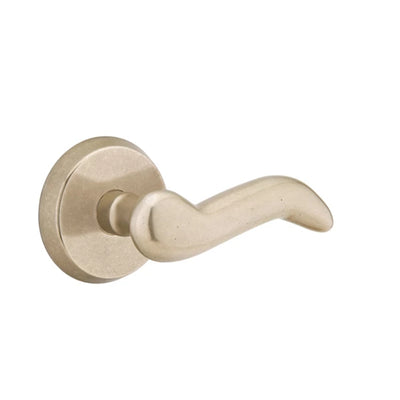 Emtek Cody Lever with #2 Rosette in Tumbled White Bronze