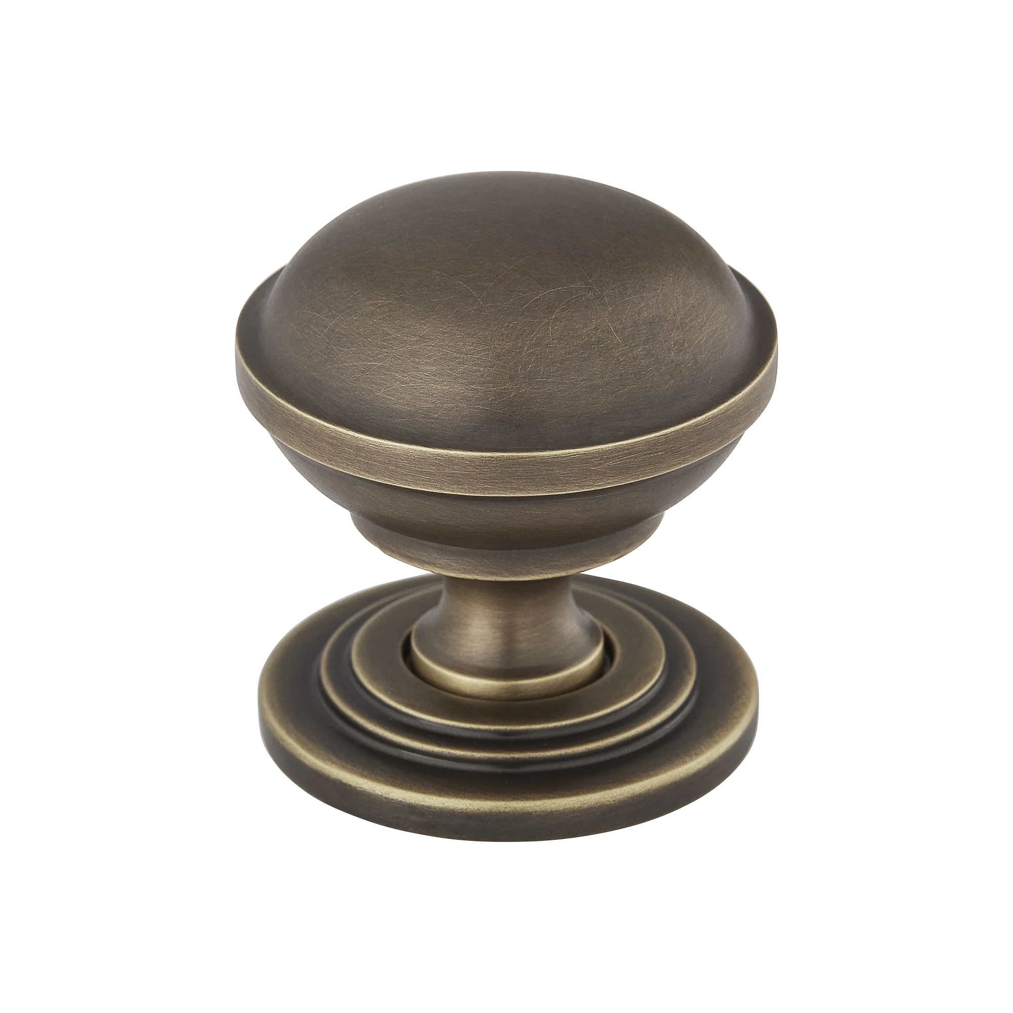 Armac Martin Saturn Cabinet Knob in 34mm / Satin Antique Satin Lacquered