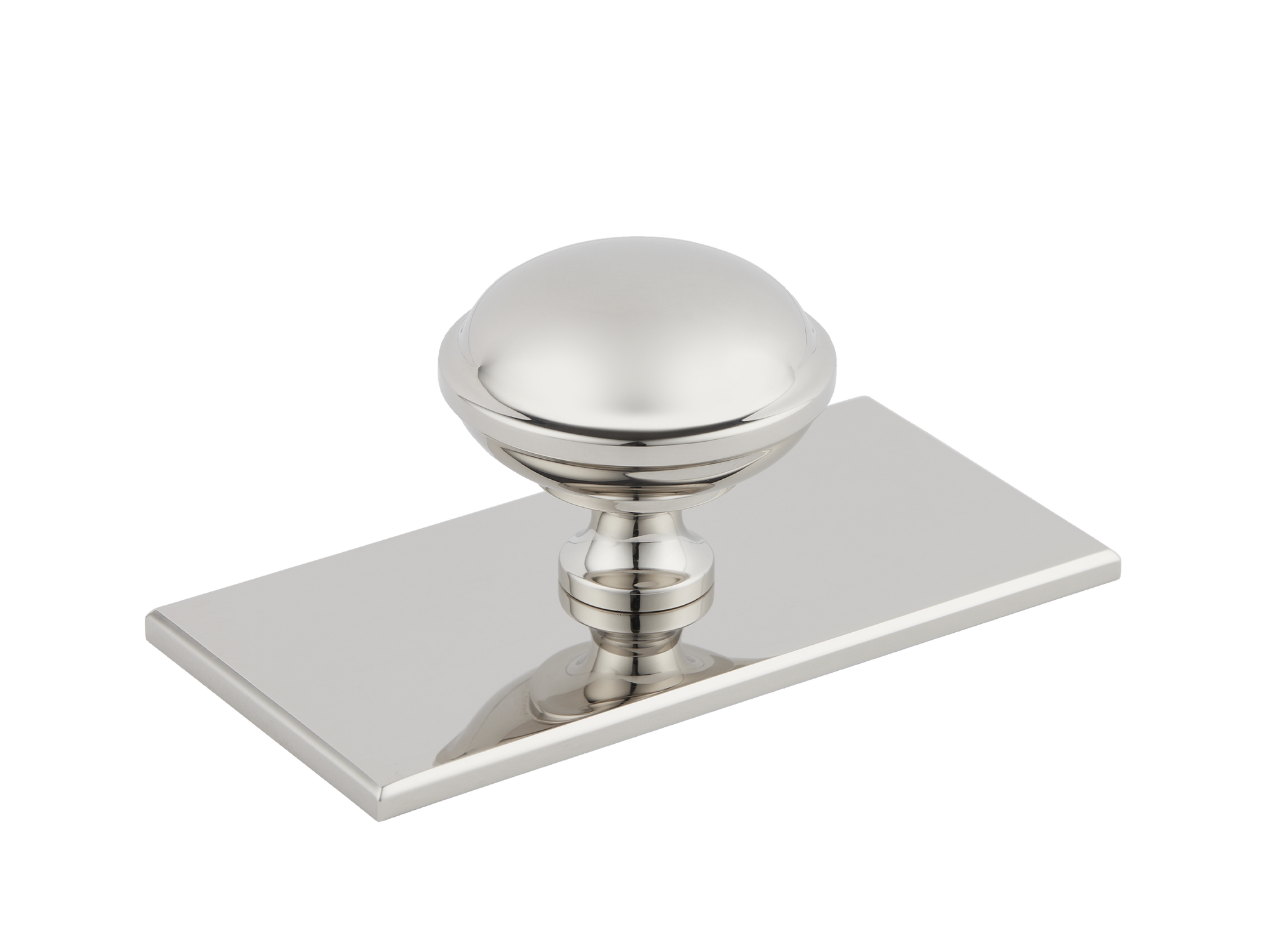 Armac Martin Queslett Cabinet Knob with Rectangular Backplate