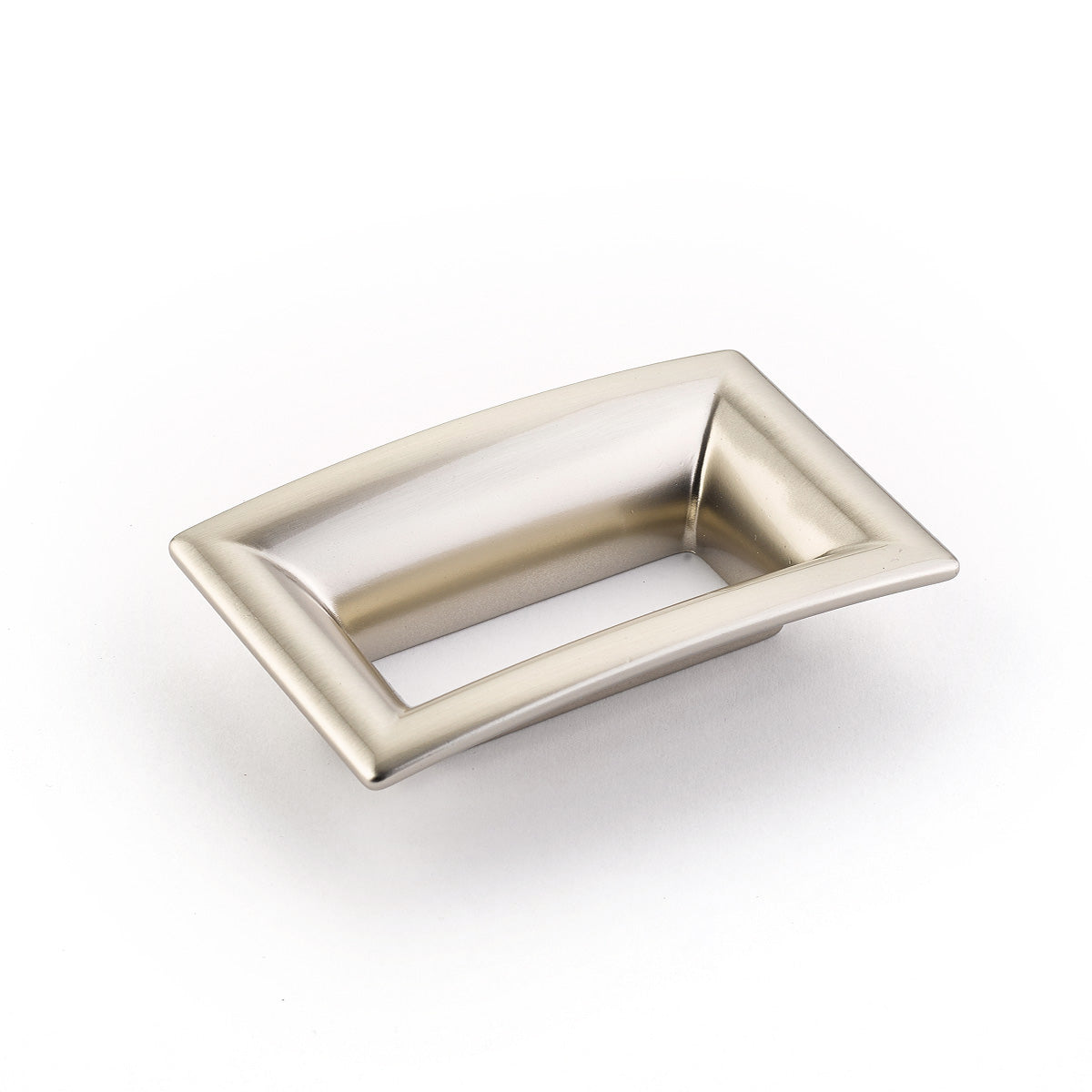 Schaub Finestrino 2-1/2" C-C Flared Rectangle Pull in Satin Nickel