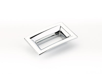 Schaub Finestrino 2-1/2" C-C Flared Rectangle Pull in Polished Chrome