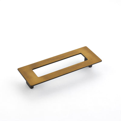 Schaub Finestrino 5-1/16" C-C Flat Rectangle Pull in Burnished Bronze