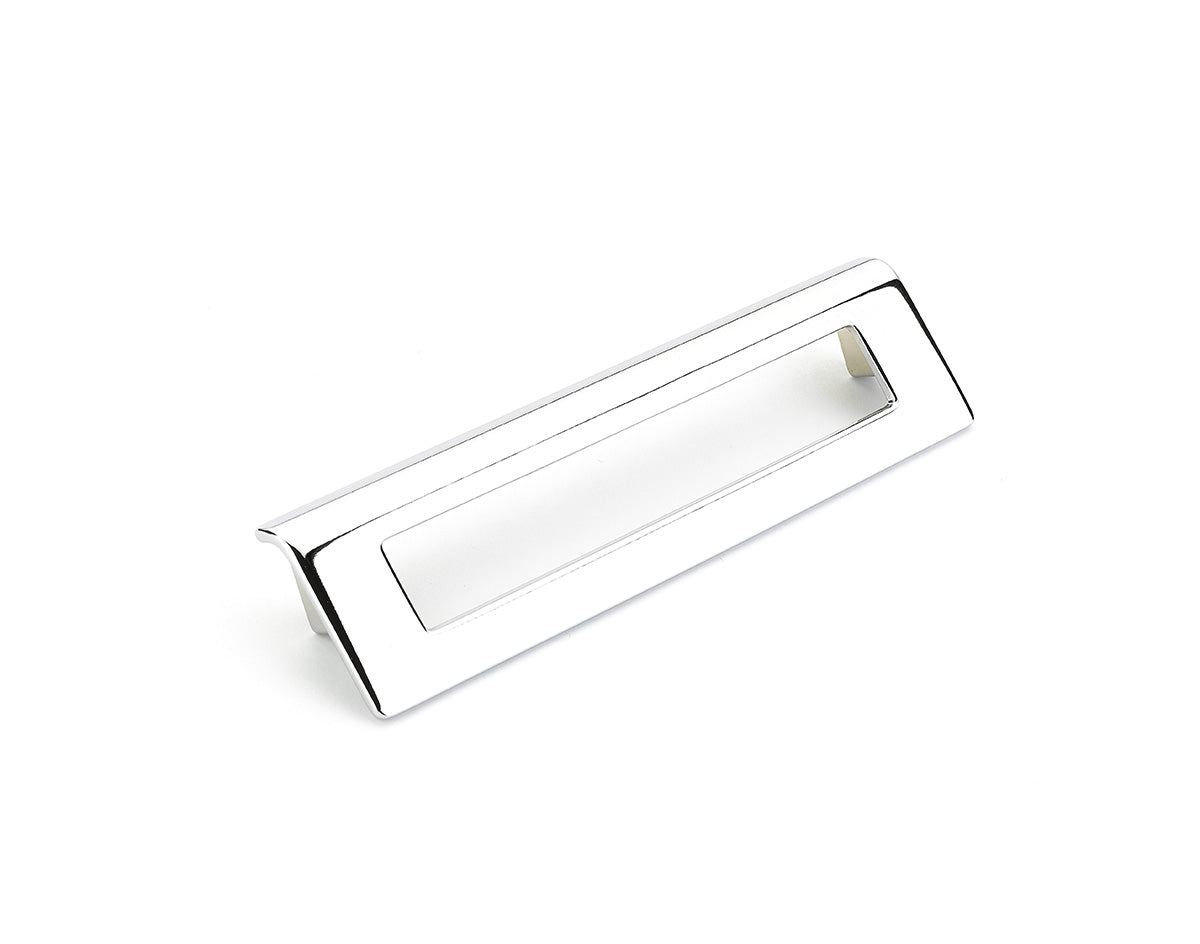 Schaub Finestrino 6-5/16" C-C Angled Rectangle Pull in Polished Chrome