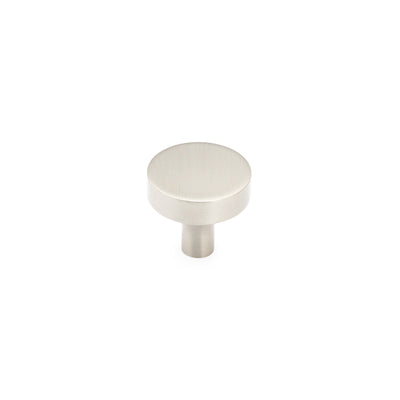 Schaub Haniburton 1-1/4" Round Knob in Satin Nickel