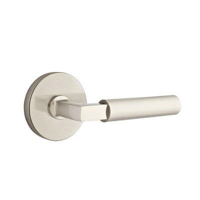 Emtek Hercules Lever with Disk Rosette in Satin Nickel