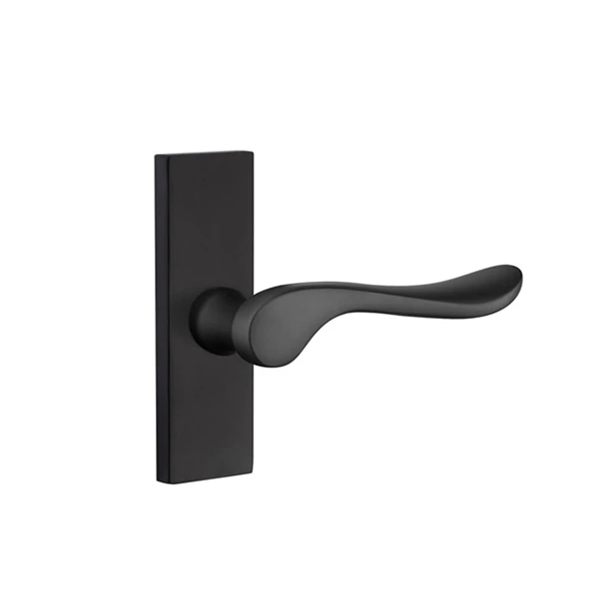 Emtek Luzern Lever with Stretto 1-1/2" x 5" in Flat Black