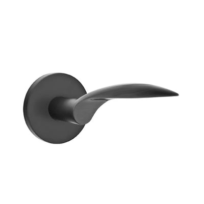 Emtek Mercury Lever with Disk Rosette in Flat Black