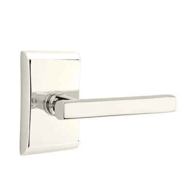 Emtek Freestone Lever with Neos Rosette in Polished Nickel