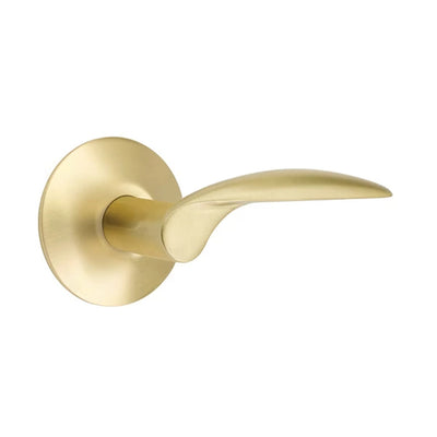 Emtek Mercury Lever with Modern Rosette in Satin Brass