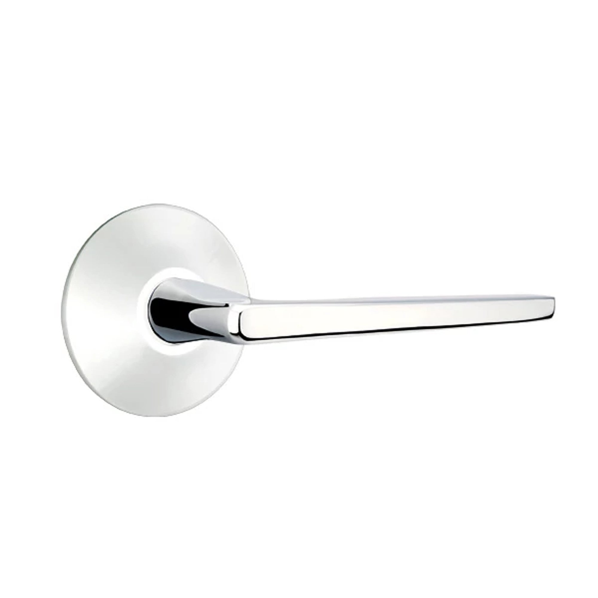 Emtek Hermes Lever with Modern Rosette in Polished Chrome