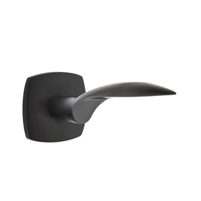 Emtek Mercury Lever with Urban Modern Rosette in Flat Black