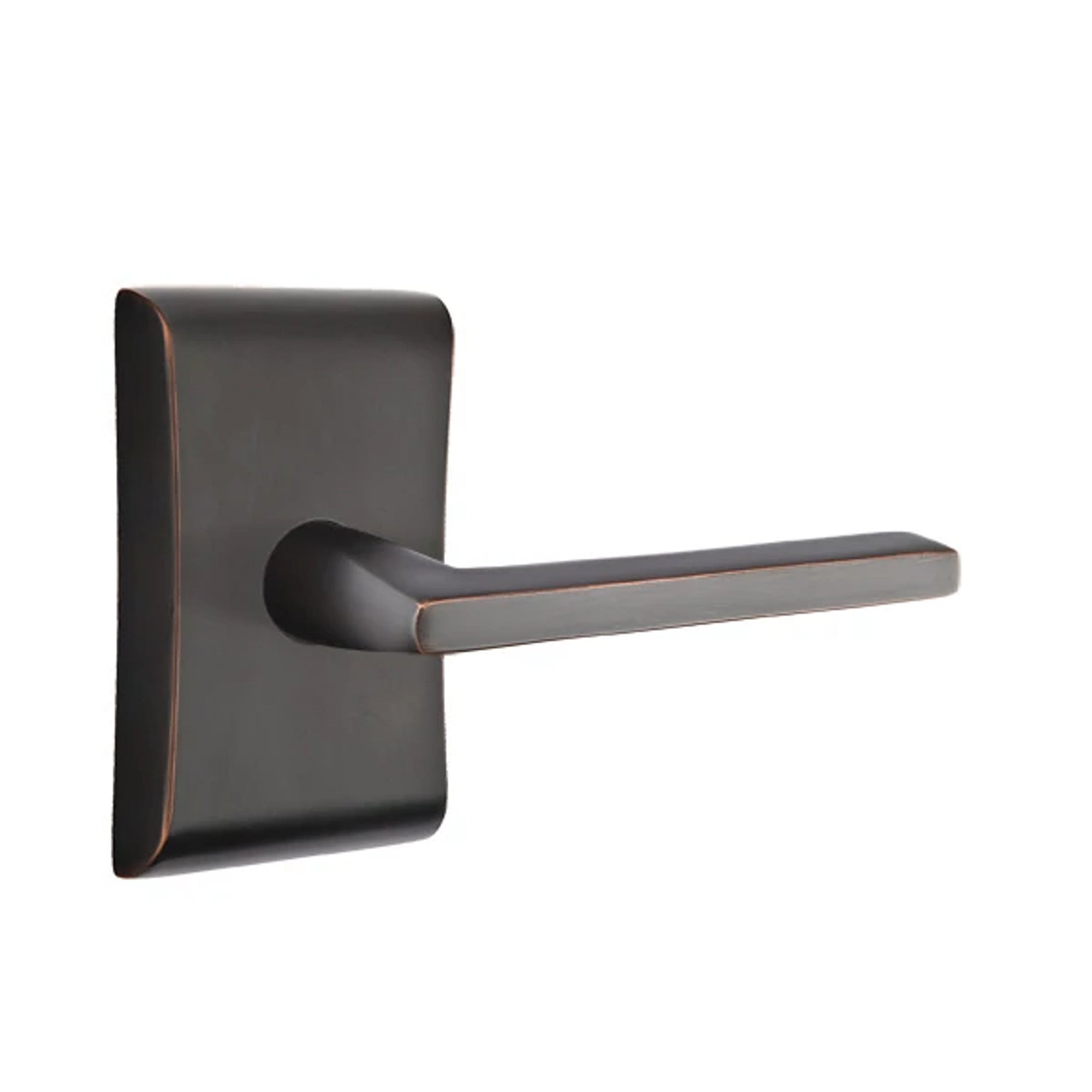 Emtek Helios Lever with Neos Rosette in Oil Rubbed Bronze