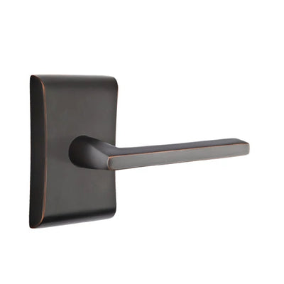 Emtek Helios Lever with Neos Rosette in Oil Rubbed Bronze