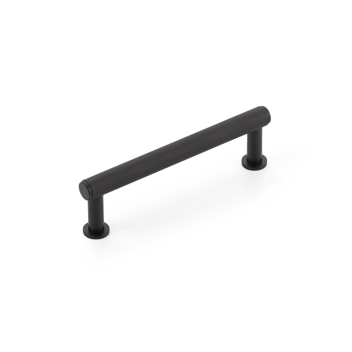 Schaub Pub House Knurled 4" C-C Knurled Pull in Matte Black