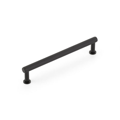Schaub Pub House Knurled 6" C-C Knurled Pull in Matte Black