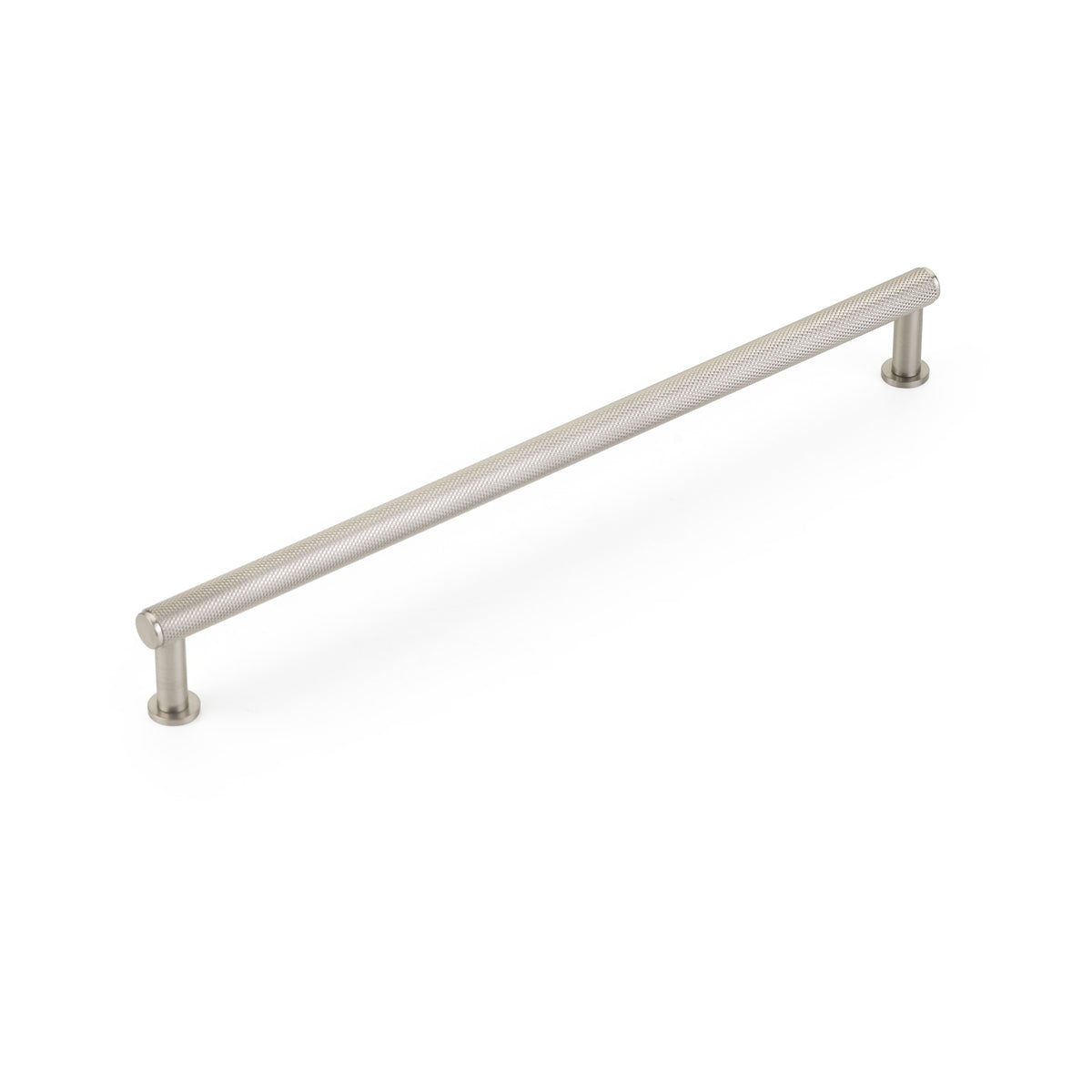 Schaub Pub House Knurled 10" C-C Knurled Pull in Brushed Nickel