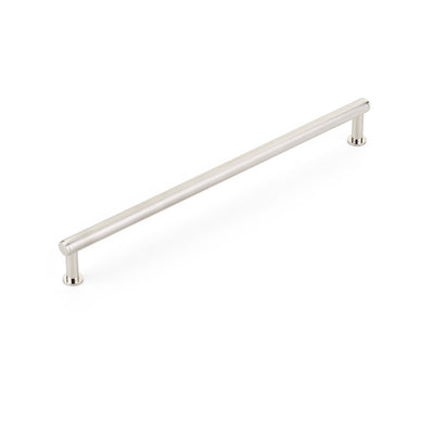 Schaub Pub House Knurled 10" C-C Knurled Pull in Polished Nickel