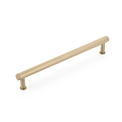 Schaub Pub House Knurled 12" C-C Knurled Appliance Pull in Signature Satin Brass