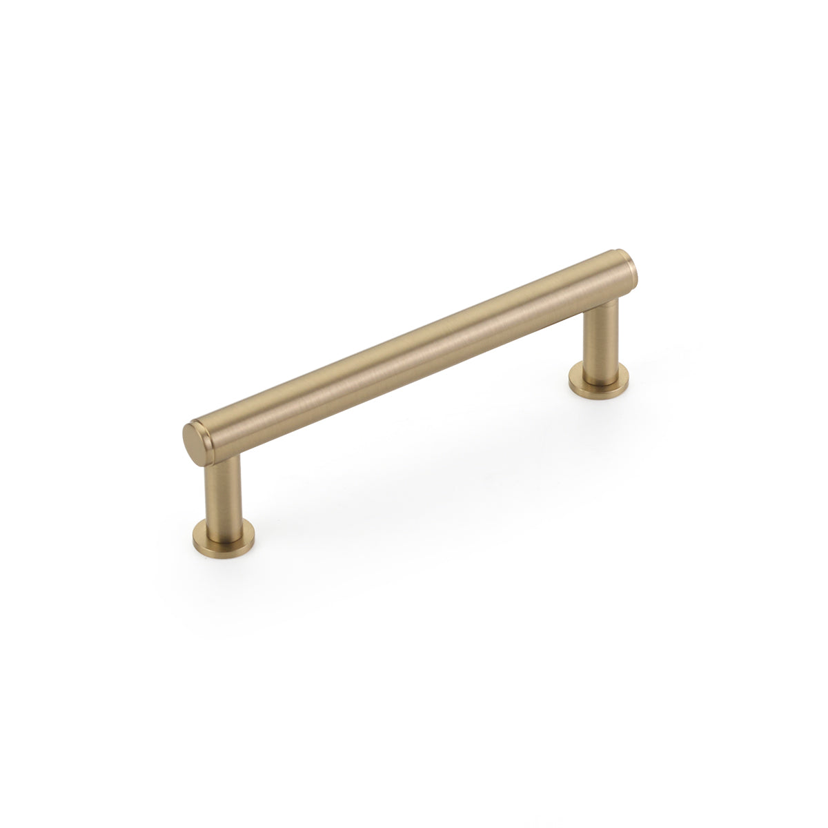 Schaub Pub House Smooth 4" C-C Pull in Signature Satin Brass