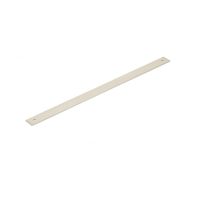 Schaub Pub House Backplates 12" C-C Backplate For Pull in Brushed Nickel