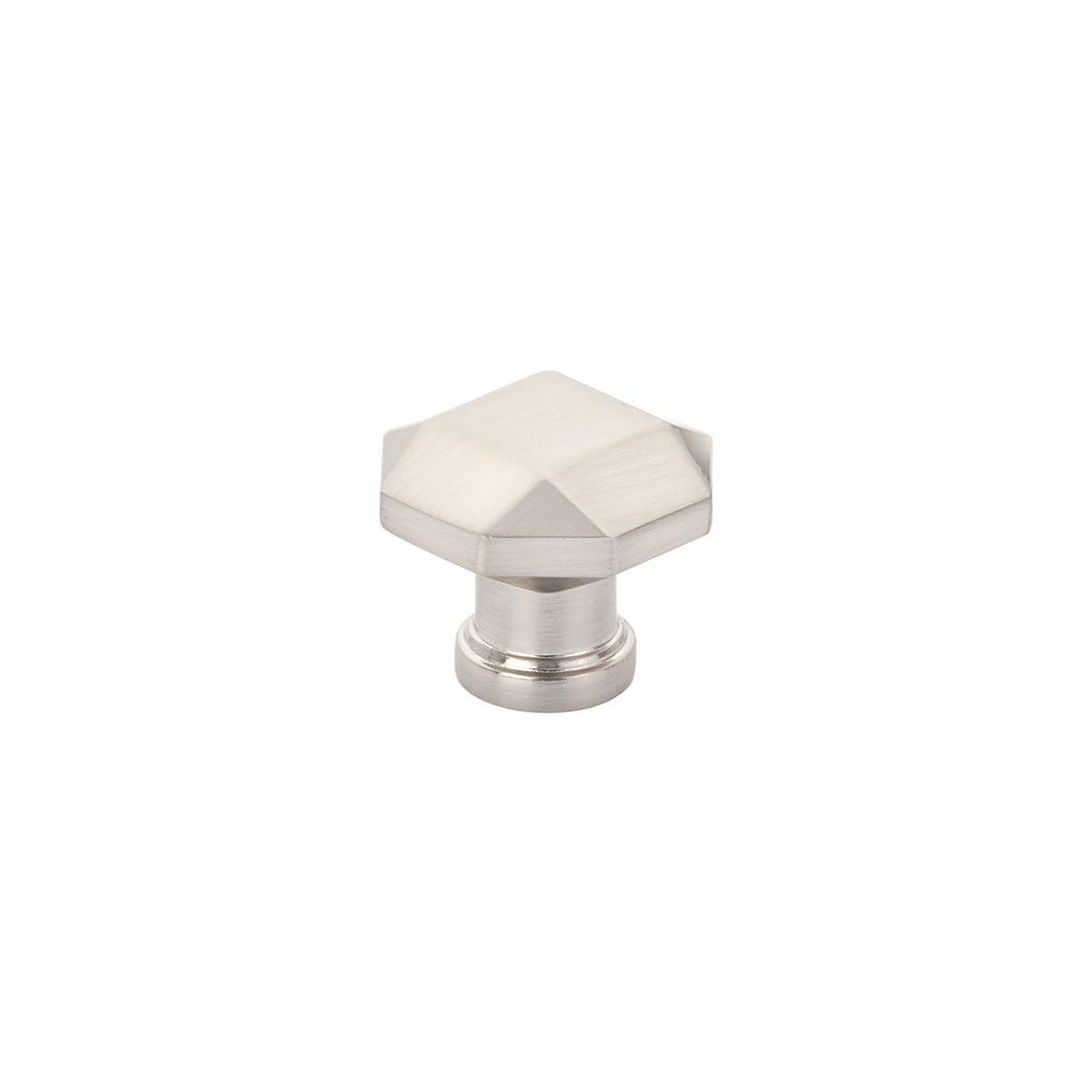 Schaub Menlo Park 1-1/4" Faceted Knob in Brushed Nickel