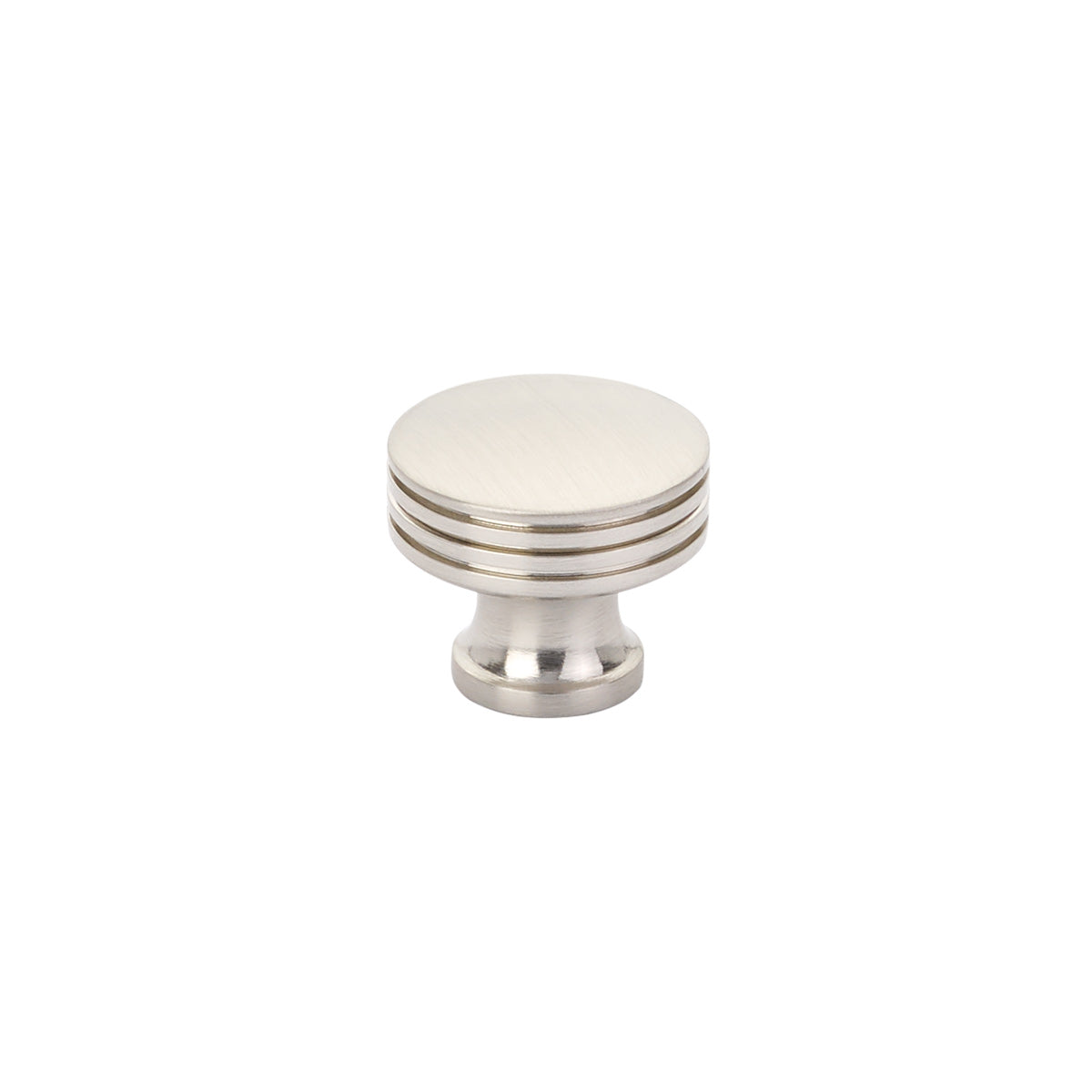 Schaub Menlo Park 1-1/4" Ridged Knob in Brushed Nickel