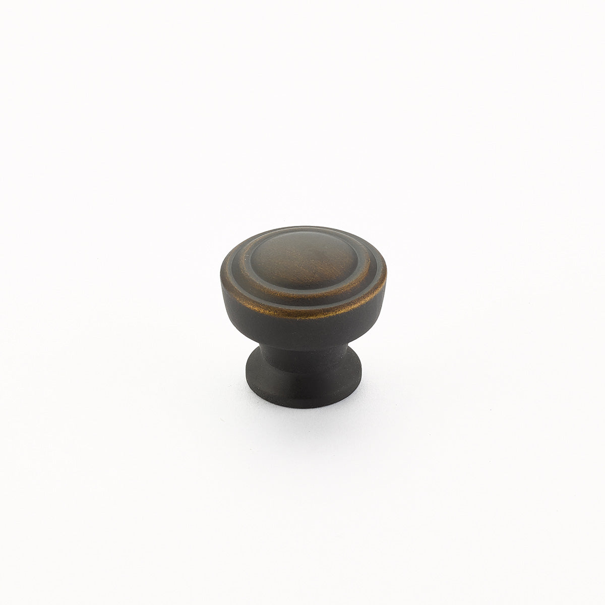 Schaub Menlo Park 1-1/4" Stepped Round Knob in Ancient Bronze