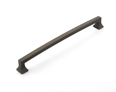 Schaub Menlo Park Arched 15" C-C Arched Appliance Pull in Ancient Bronze