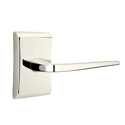 Emtek Athena Lever with Neos Rosette in Polished Nickel