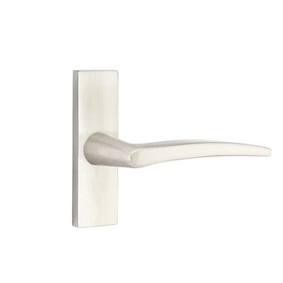 Emtek Poseidon Lever with Stretto 1-1/2" x 5" in Satin Nickel