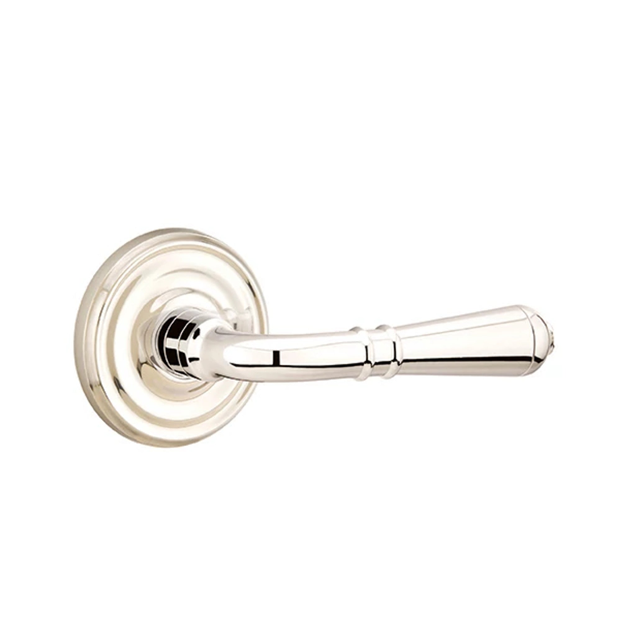 Emtek Turino Lever with Regular Rosette in Polished Nickel