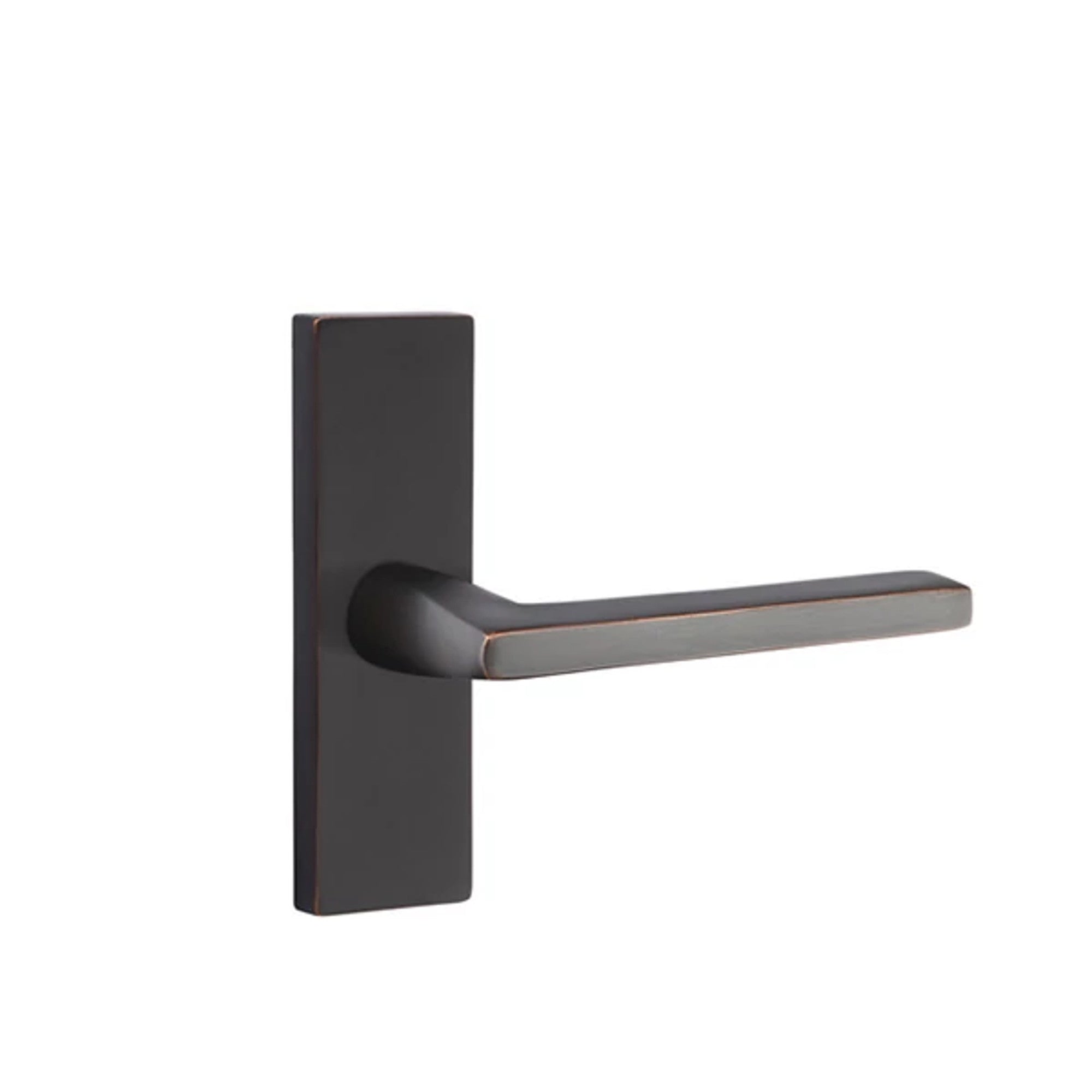 Emtek Helios Lever with Stretto 1-1/2" x 5" in Oil Rubbed Bronze