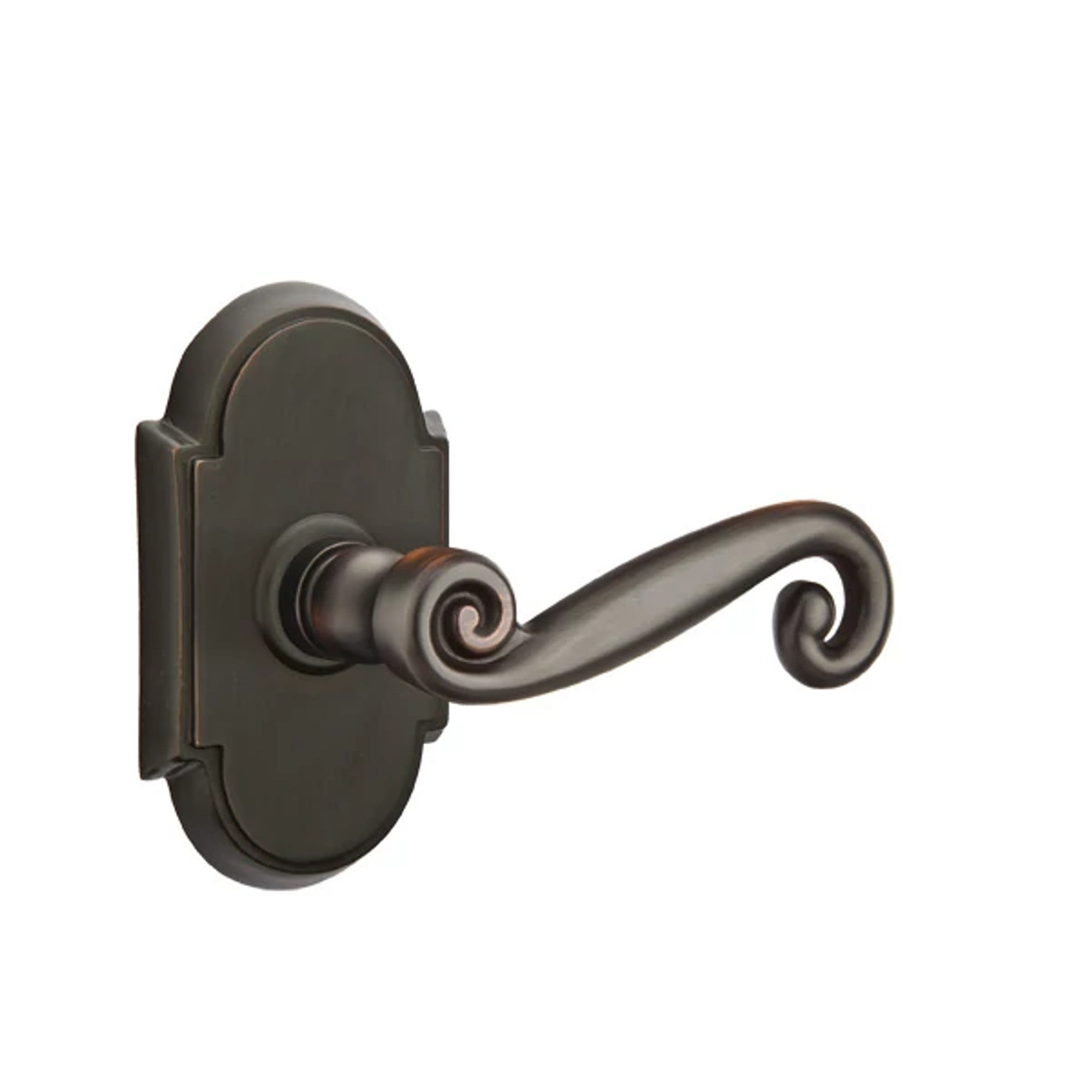 Emtek Rustic Lever with #8 Rosette in Oil Rubbed Bronze