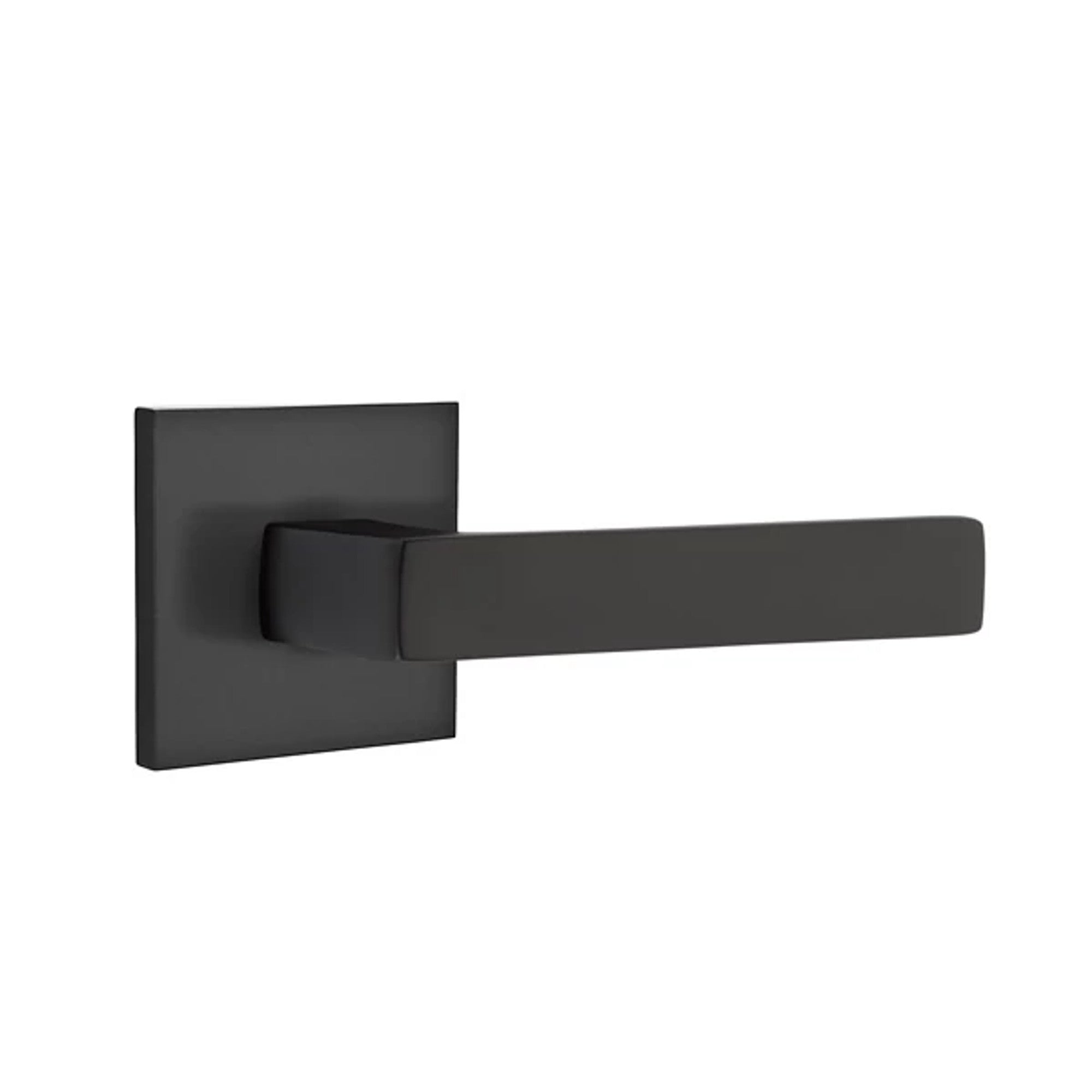 Emtek Dumont Lever with Square Rosette in Flat Black