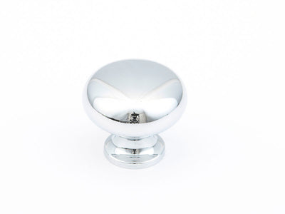 Schaub Traditional Knobs 1-1/4" Round Knob in Polished Chrome