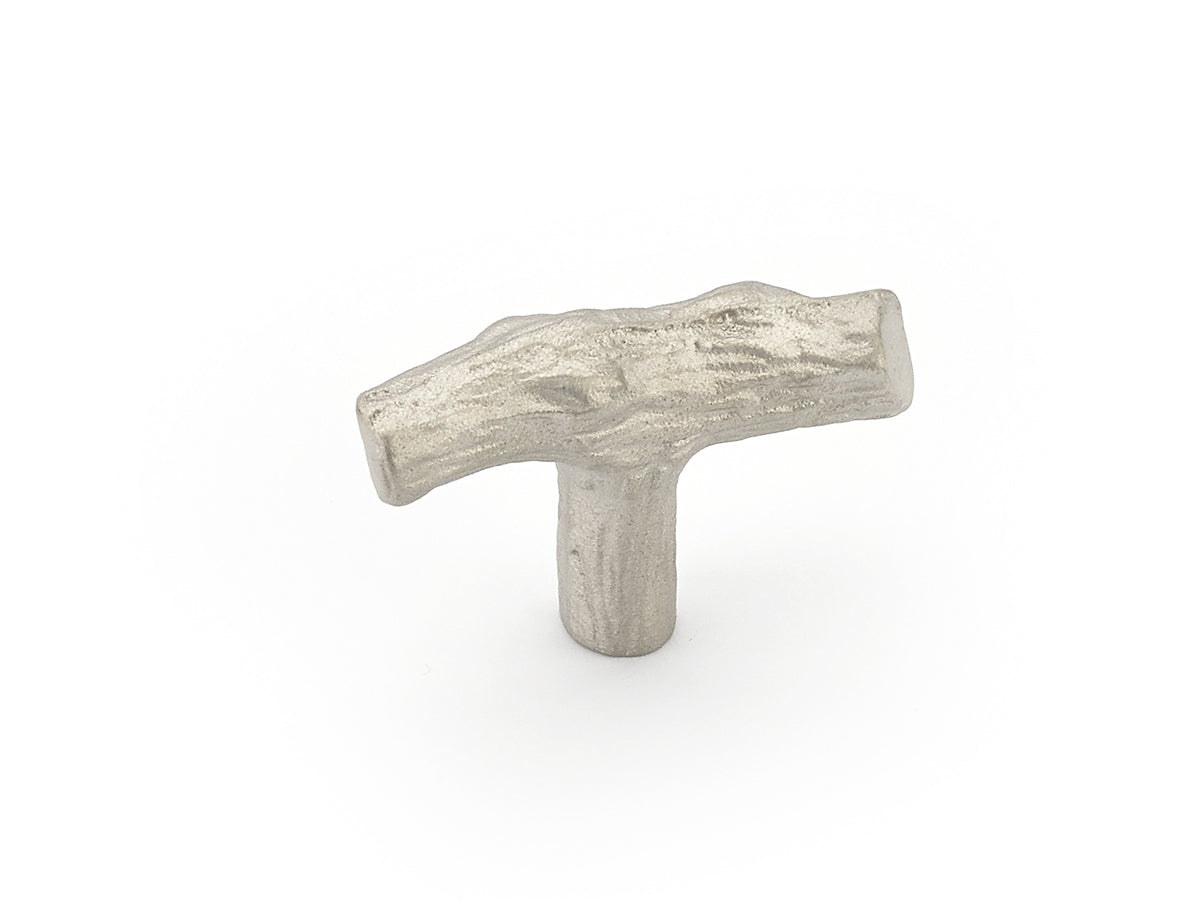 Schaub Mountain 2" Twig T-Knob in Antique Silver