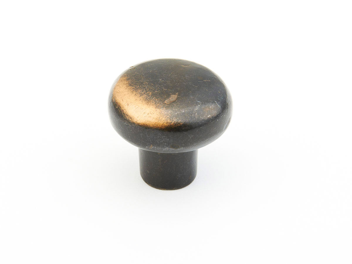 Schaub Mountain 1-3/8" Smooth Knob in Antique Bronze