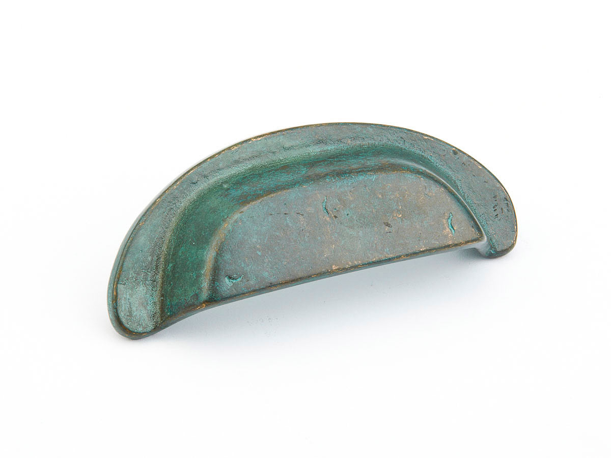 Schaub Mountain 3-1/2" C-C Cup Pull in Verde Imperiale
