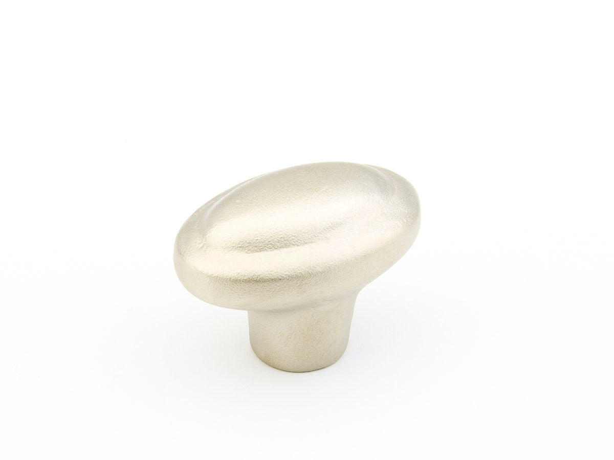 Schaub Mountain 1-7/8" Oval Knob in Antique Silver
