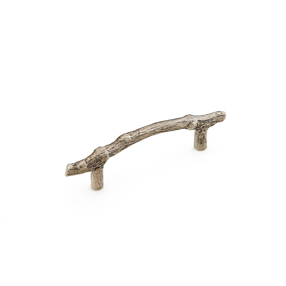 Schaub Mountain 4" C-C Twig Pull in Italian Nickel