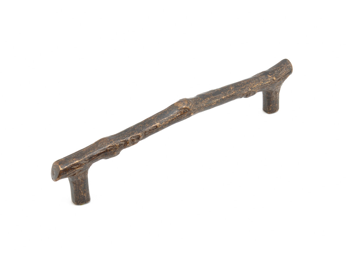 Schaub Mountain 6" C-C Twig Pull in Antique Bronze