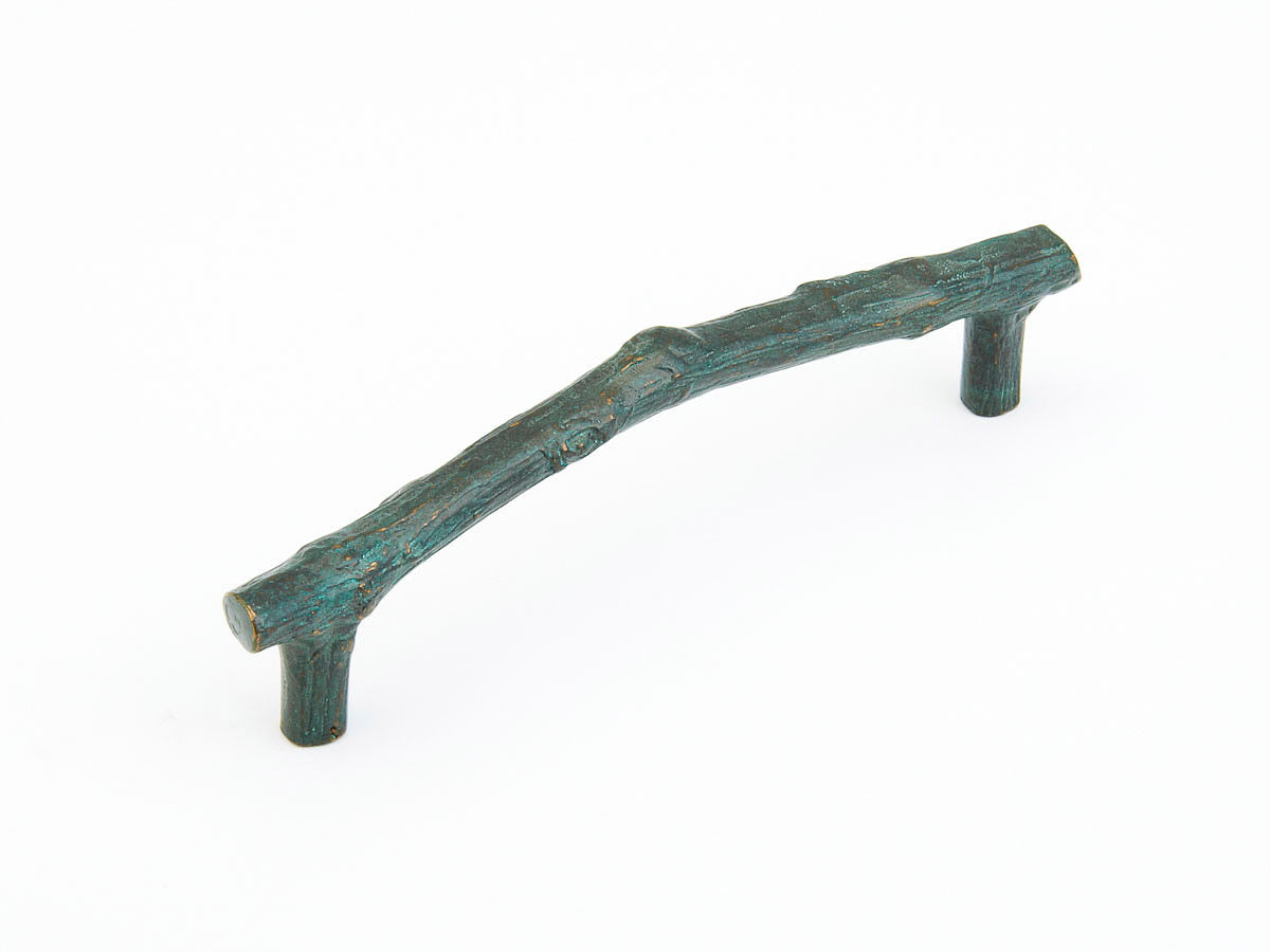 Schaub Mountain 6" C-C Twig Pull in Verde Imperiale