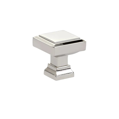 Emtek Geometric 1-1/4" Knob in Polished Nickel