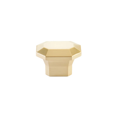 Emtek Riviera 2" x 1-3/8" Rectangular Knob in Satin Brass